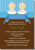 Twin Baby Boys Caucasian - Baby Shower Invitations