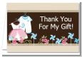 Twin Little Outfits 1 Boy and 1 Girl - Baby Shower Thank You Cards thumbnail