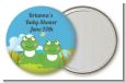 Twin Frogs - Personalized Baby Shower Pocket Mirror Favors thumbnail