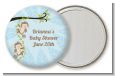 Twin Monkey Boys - Personalized Baby Shower Pocket Mirror Favors thumbnail