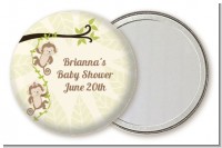 Twin Monkey - Personalized Baby Shower Pocket Mirror Favors