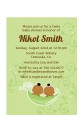 Twins Two Peas in a Pod African American - Baby Shower Petite Invitations thumbnail