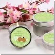 Twins Two Peas in a Pod African American Two Girls - Baby Shower Candle Favors thumbnail