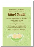 Twins Two Peas in a Pod Asian - Baby Shower Petite Invitations