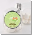 Twins Two Peas in a Pod Hispanic - Personalized Baby Shower Candy Jar thumbnail