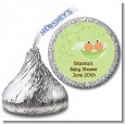 Twins Two Peas in a Pod Hispanic - Hershey Kiss Baby Shower Sticker Labels thumbnail