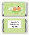 Twins Two Peas in a Pod Hispanic Two Girls - Personalized Baby Shower Mini Candy Bar Wrappers thumbnail