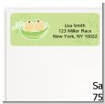 Twins Two Peas in a Pod Asian - Baby Shower Return Address Labels thumbnail