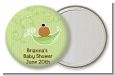 Twins Two Peas in a Pod Caucasian - Personalized Baby Shower Pocket Mirror Favors thumbnail