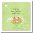 Twins Two Peas in a Pod Hispanic - Personalized Baby Shower Card Stock Favor Tags thumbnail