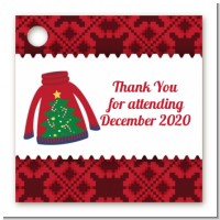 Ugly Sweater - Personalized Christmas Card Stock Favor Tags