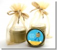 Under the Sea African American Baby Boy Snorkeling - Baby Shower Gold Tin Candle Favors thumbnail