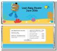 Under the Sea African American Baby Boy Snorkeling - Personalized Baby Shower Candy Bar Wrappers thumbnail
