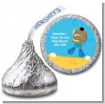 Under the Sea African American Baby Boy Snorkeling - Hershey Kiss Baby Shower Sticker Labels thumbnail