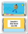 Under the Sea African American Baby Boy Snorkeling - Personalized Baby Shower Mini Candy Bar Wrappers thumbnail