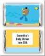 Under the Sea African American Baby Boy Snorkeling - Personalized Baby Shower Mini Candy Bar Wrappers thumbnail