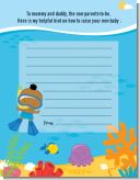 Under the Sea African American Baby Boy Snorkeling - Baby Shower Notes of Advice