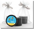 Under the Sea African American Baby Boy Twins Snorkeling - Baby Shower Black Candle Tin Favors thumbnail