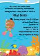 Under the Sea African American Baby Girl Snorkeling - Baby Shower Invitations thumbnail