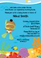 Under the Sea African American Baby Snorkeling - Baby Shower Invitations thumbnail