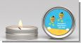Under the Sea African American Baby Twins Snorkeling - Baby Shower Candle Favors thumbnail