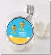 Under the Sea African American Baby Twins Snorkeling - Personalized Baby Shower Candy Jar thumbnail