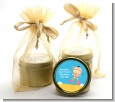 Under the Sea Asian Baby Girl Snorkeling - Baby Shower Gold Tin Candle Favors thumbnail