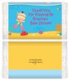 Under the Sea Asian Baby Girl Snorkeling - Personalized Popcorn Wrapper Baby Shower Favors thumbnail