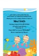 Under the Sea Asian Baby Girl Twins Snorkeling - Baby Shower Petite Invitations thumbnail