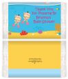 Under the Sea Asian Baby Girl Twins Snorkeling - Personalized Popcorn Wrapper Baby Shower Favors thumbnail