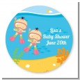 Under the Sea Asian Baby Girl Twins Snorkeling - Personalized Baby Shower Table Confetti thumbnail