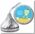 Under the Sea Asian Baby Snorkeling - Hershey Kiss Baby Shower Sticker Labels thumbnail
