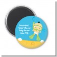 Under the Sea Asian Baby Snorkeling - Personalized Baby Shower Magnet Favors thumbnail
