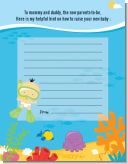 Under the Sea Asian Baby Snorkeling - Baby Shower Notes of Advice