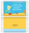Under the Sea Asian Baby Snorkeling - Personalized Popcorn Wrapper Baby Shower Favors thumbnail