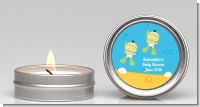 Under the Sea Asian Baby Twins Snorkeling - Baby Shower Candle Favors