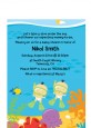 Under the Sea Asian Baby Twins Snorkeling - Baby Shower Petite Invitations thumbnail