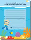 Under the Sea Baby Boy Snorkeling - Baby Shower Notes of Advice