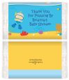 Under the Sea Baby Boy Snorkeling - Personalized Popcorn Wrapper Baby Shower Favors thumbnail