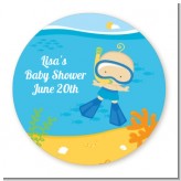 Under the Sea Baby Boy Snorkeling - Personalized Baby Shower Table Confetti