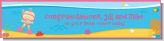 Under the Sea Baby Girl Snorkeling - Personalized Baby Shower Banners