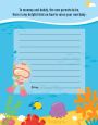 Under the Sea Baby Girl Snorkeling - Baby Shower Notes of Advice thumbnail