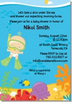 Under the Sea Baby Snorkeling - Baby Shower Invitations