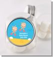Under the Sea Baby Twin Girls Snorkeling - Personalized Baby Shower Candy Jar thumbnail
