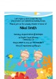 Under the Sea Baby Twin Girls Snorkeling - Baby Shower Petite Invitations thumbnail