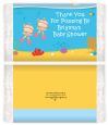 Under the Sea Baby Twin Girls Snorkeling - Personalized Popcorn Wrapper Baby Shower Favors thumbnail