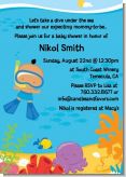 Under the Sea Hispanic Baby Boy Snorkeling - Baby Shower Invitations