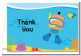 Under the Sea Hispanic Baby Boy Snorkeling - Baby Shower Thank You Cards thumbnail
