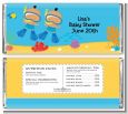 Under the Sea Hispanic Baby Boy Twins Snorkeling - Personalized Baby Shower Candy Bar Wrappers thumbnail