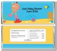 Under the Sea Hispanic Baby Girl Snorkeling - Personalized Baby Shower Candy Bar Wrappers thumbnail